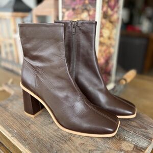 Free People Square Toe Booties New No Box